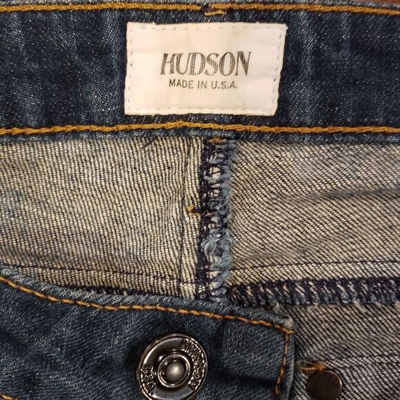 Hudson Women Flap Pocket Jeans Blue Wash Size 25 - Picture 6 of 8